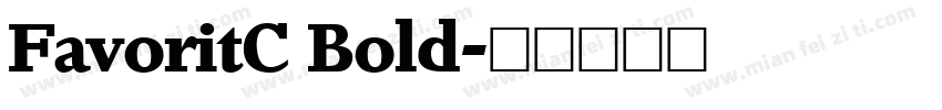 FavoritC Bold字体转换